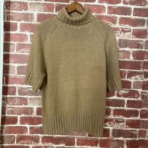 Venezia Tan Turtleneck Sweater
